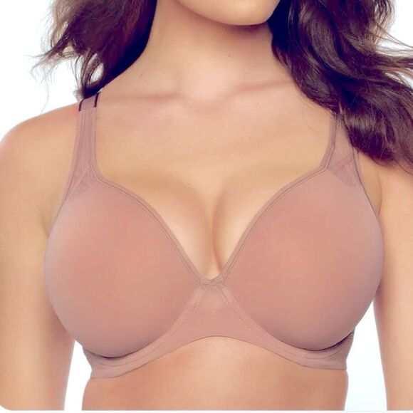🛍️Paramour Amaranth Plush T-Shirt Bra with Its sheer insets size: 32G💥 - Picture 1 of 6